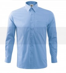 Langarm Hemd - Blau Comfort Fit